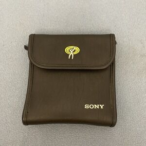 Sony CDProjects Black Zipper Close Leather Case w/Flap Closure - Model CC-24
